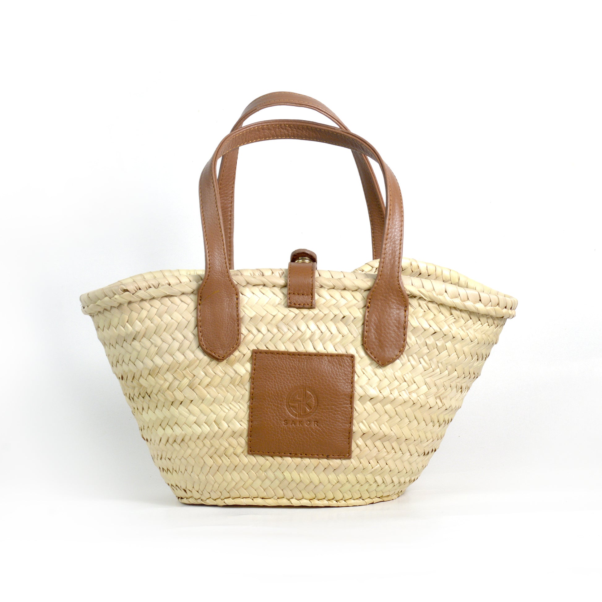 Cabas marron et beige