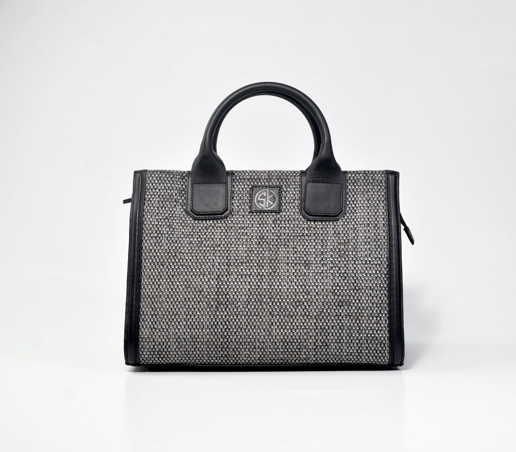 Grand sac noir et gris anthracite